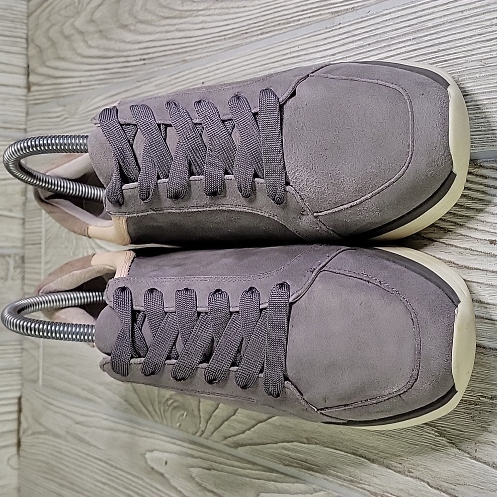 Louise et Cie Berlena Grey Leather Lace Up Sneakers Womens Size 7.5 - Picture 3 of 13